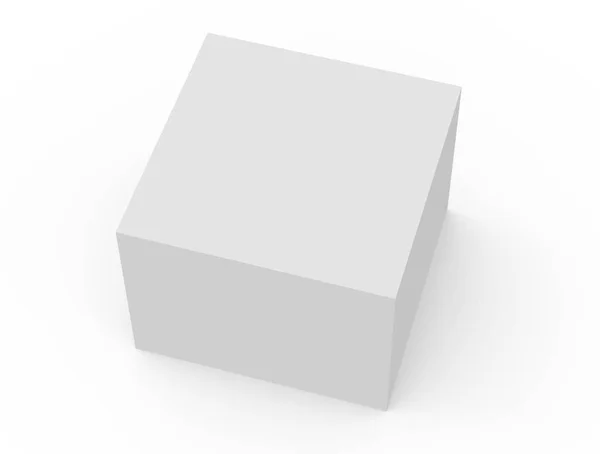 空白的白色盒子模型 — 图库照片