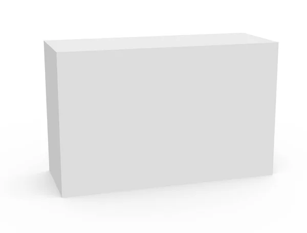 Üres fehér doboz modell — Stock Fotó