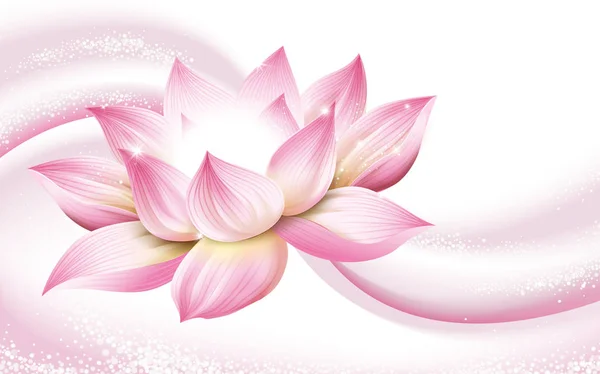 Lotus flower background — Stock Vector