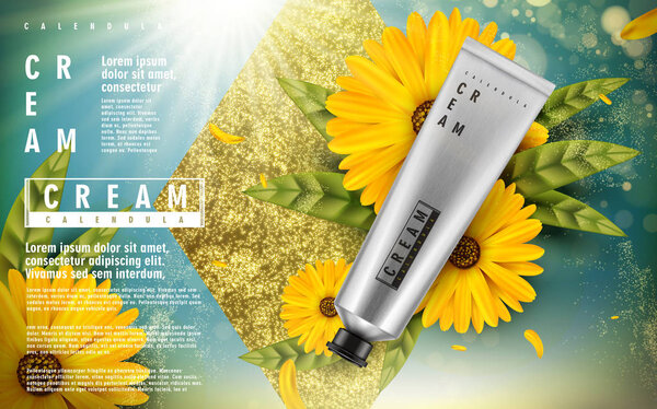 реклама крема календулы
