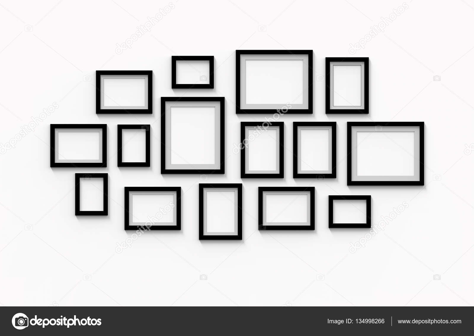 Many blank black frames Stock Photo by ©kchungtw 134998266