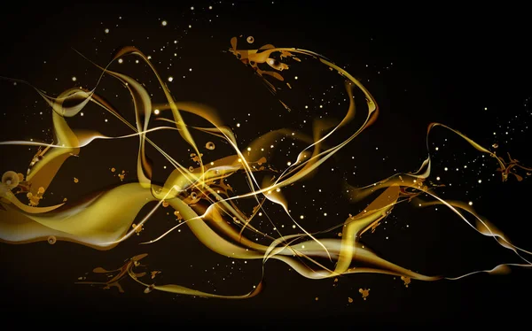 Gouden licht abstracte achtergrond — Stockvector