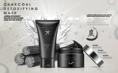 kömür detoxifying maskesi