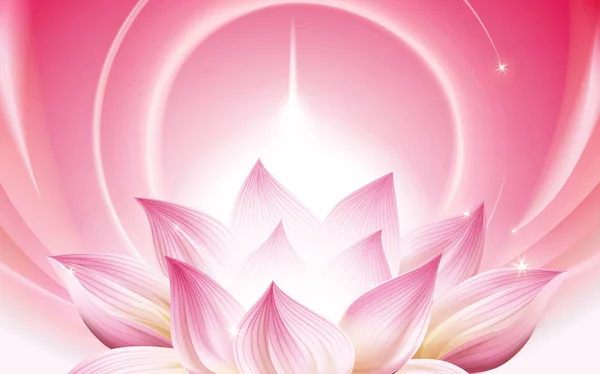 Lightful lotus background — Stock Vector