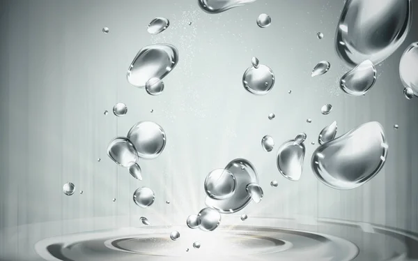 Water bubble elements — Stock Vector