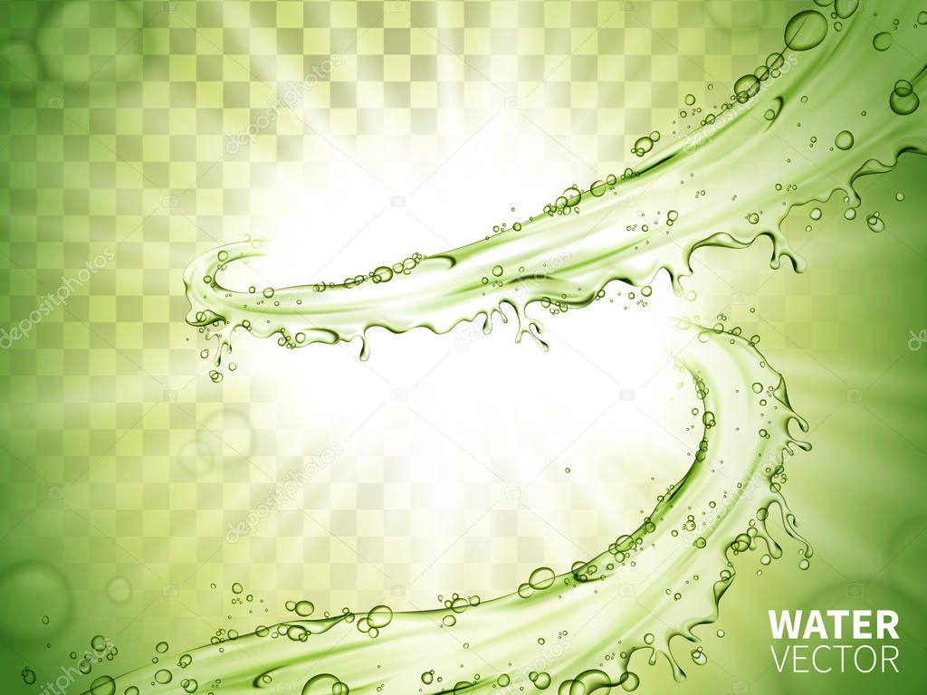 green flow background
