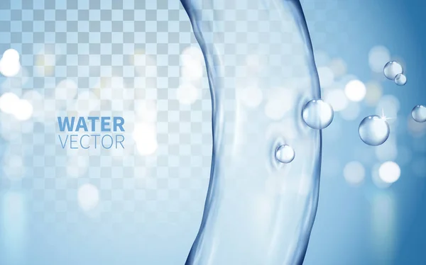 Vatten flöde elemets — Stock vektor