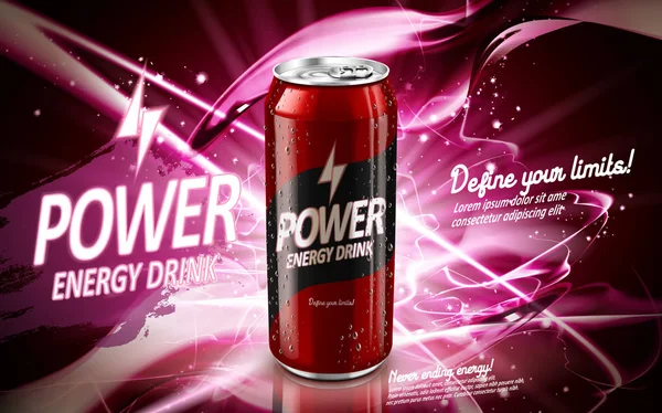 Power Drink rot — Stockvektor
