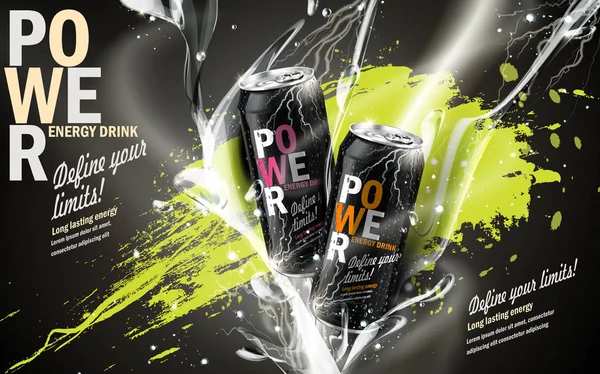 Power drink bicolor — Stock vektor