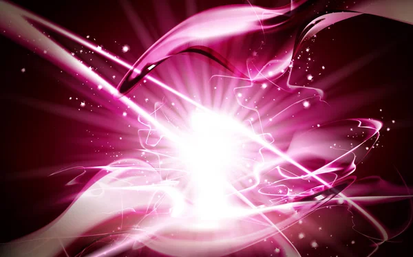 Pink light energy orb — Stock Vector