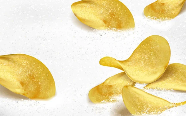 Élément chips de pomme de terre — Image vectorielle