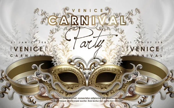 Венеція карнавал плакат — стоковий вектор