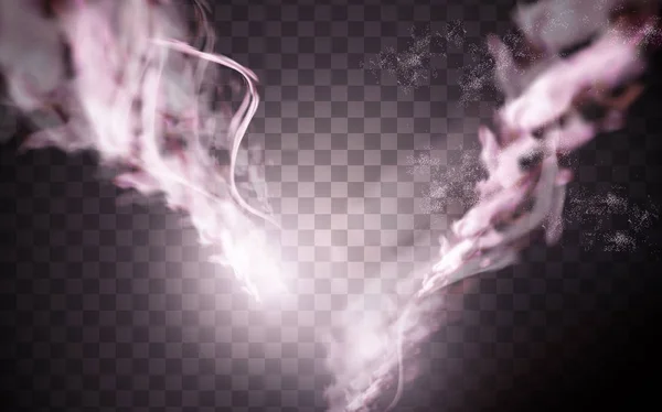 Élément de fumée rose — Image vectorielle