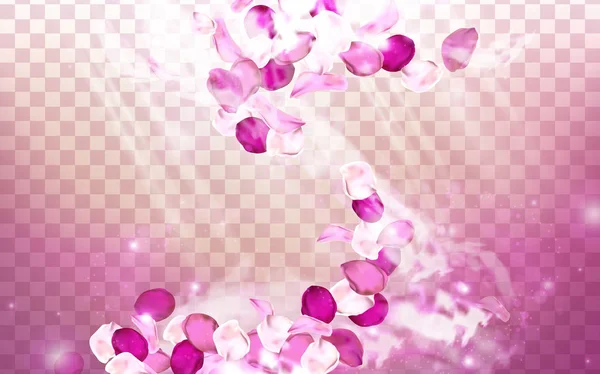 Roze bloem aroma — Stockvector