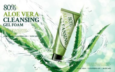 aloe vera köpük temizleyici