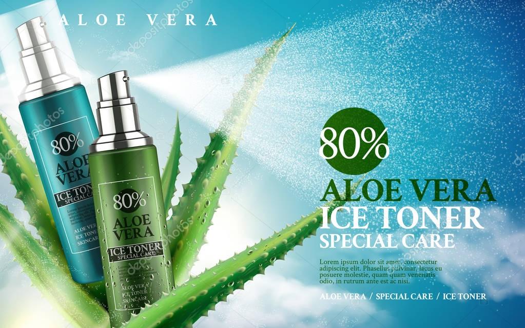 aloe vera ice toner