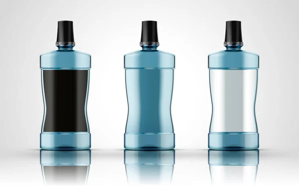 Blank plastic bottles — Stock Vector