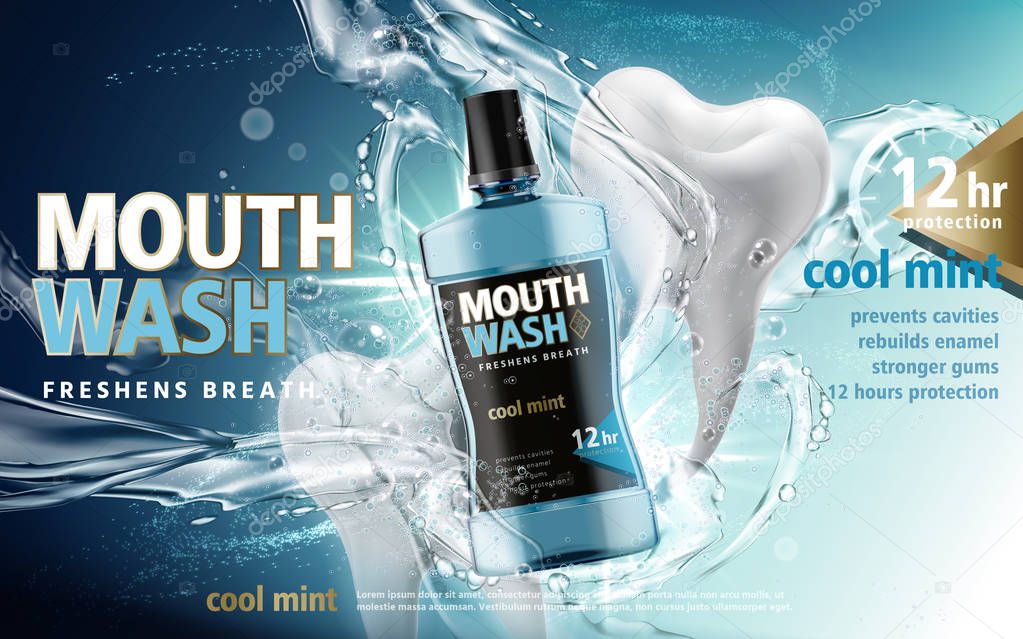 mouthwash product ad
