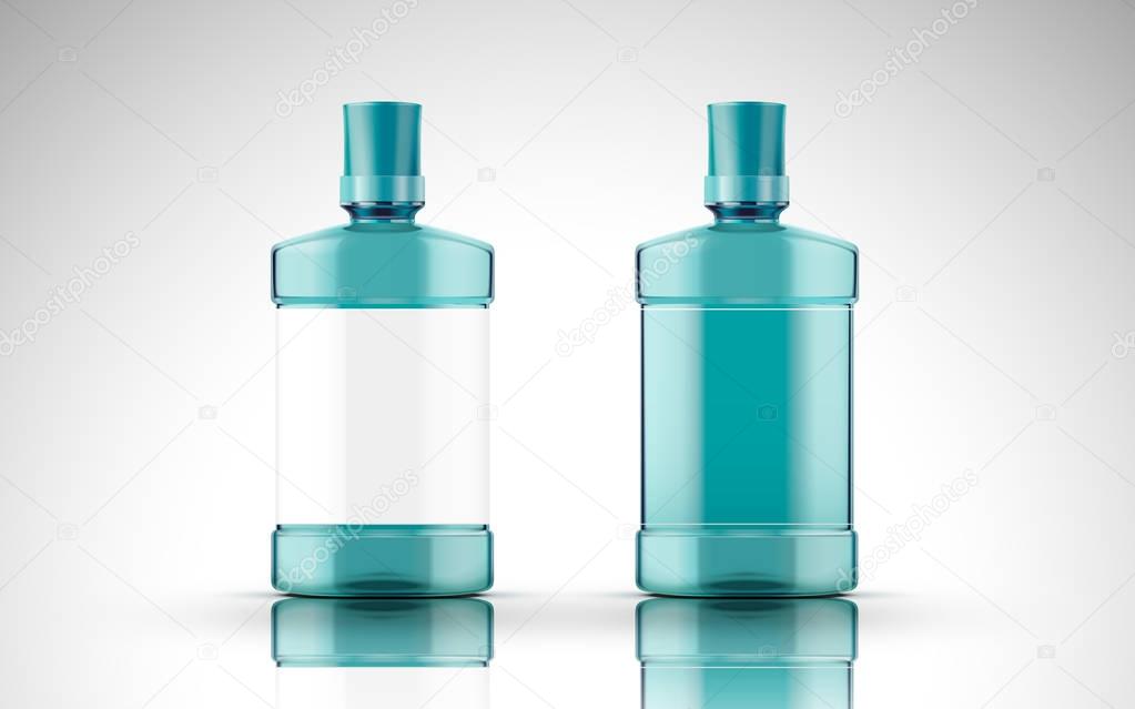 blank plastic bottles