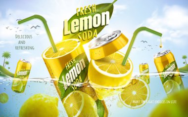 fresh lemon soda ad