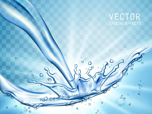 Hälla vatten illustration — Stock vektor