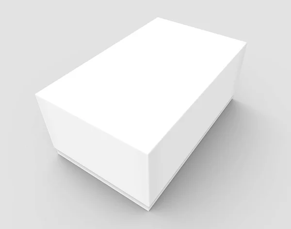 Tilt blank paper box — Stock Photo, Image