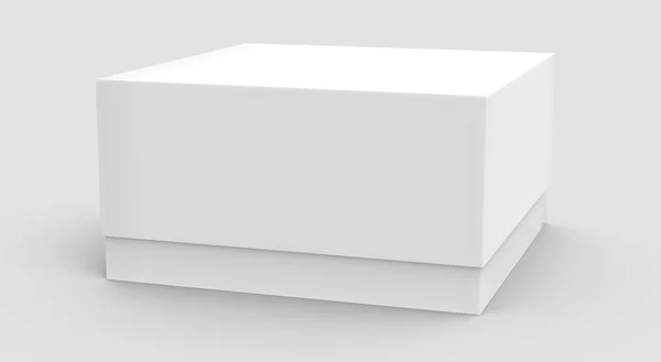 Prázdný papír krabice-nakloněná rovina — Stock fotografie