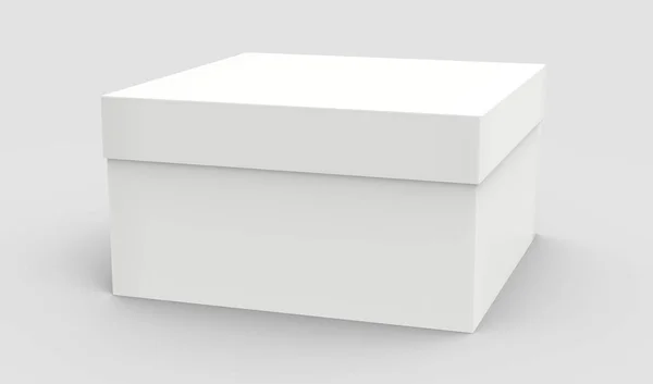 Tilt blank paper box — Stock Photo, Image