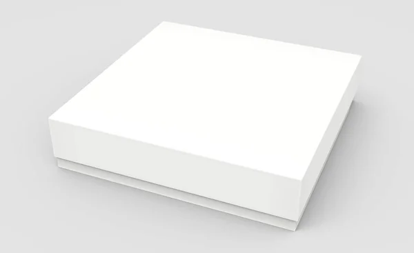 Наклон пустой бумажной коробки — стоковое фото