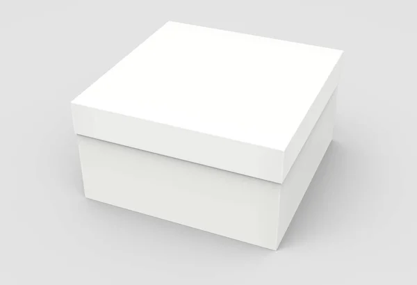 Tilt caja de papel en blanco — Foto de Stock