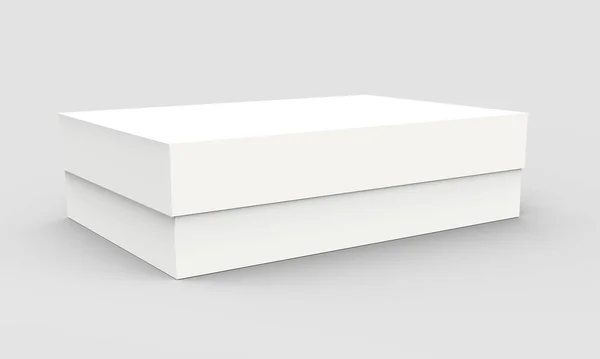 Tilt blank paper box — Stock Photo, Image