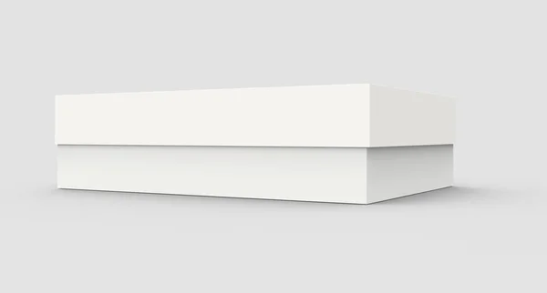 Tilt blank paper box — Stock Photo, Image