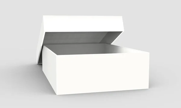 Inclinación abierta caja de papel —  Fotos de Stock