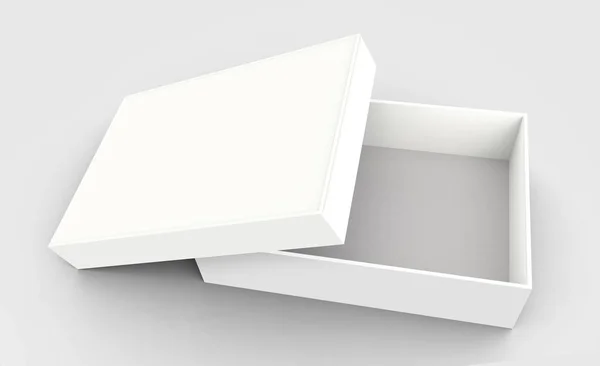 Tilt opened paper box — Stock Photo, Image