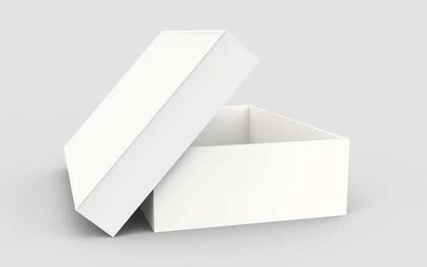 Tilt opened paper box — Stock Photo, Image