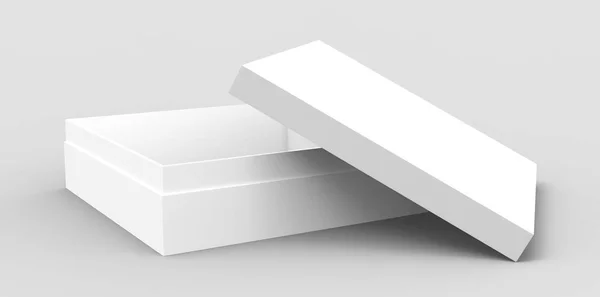 Tilt blank paper box — Stock Photo, Image