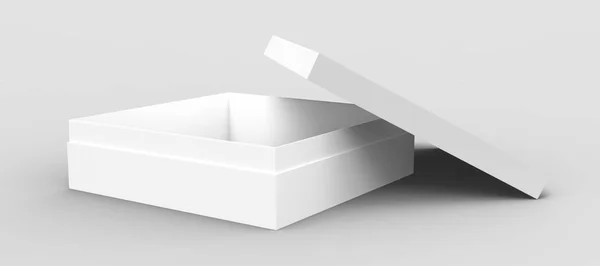 Tilt blank paper box — Stock Photo, Image