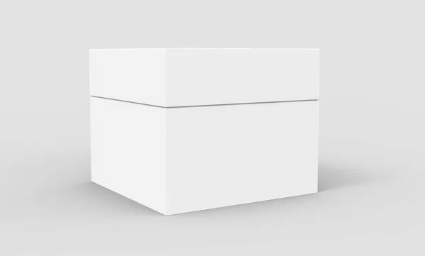 Tilt caja de papel en blanco —  Fotos de Stock