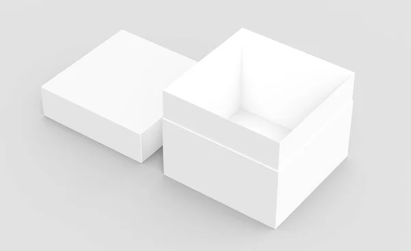 Tilt blank paper box — Stock Photo, Image