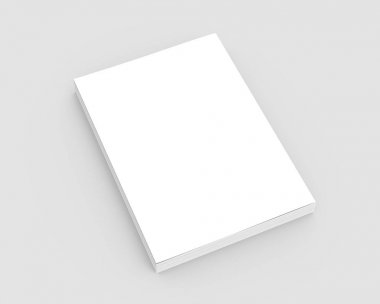 Boş sert kapak kitap şablonu