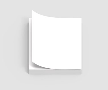 Boş sert kapak kitap şablonu