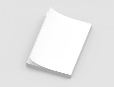 Boş sert kapak kitap şablonu