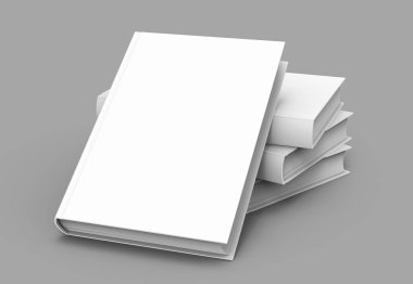 Boş sert kapak kitap şablonu