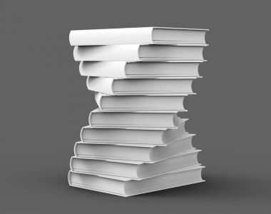 Boş sert kapak kitap şablonu