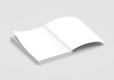 Boş sert kapak kitap şablonu