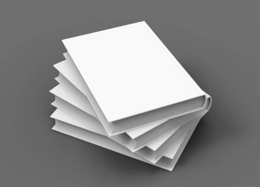 Boş sert kapak kitap şablonu