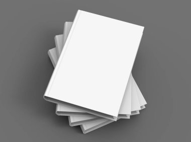 Boş sert kapak kitap şablonu