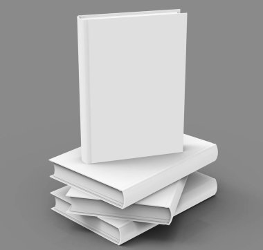 Boş sert kapak kitap şablonu