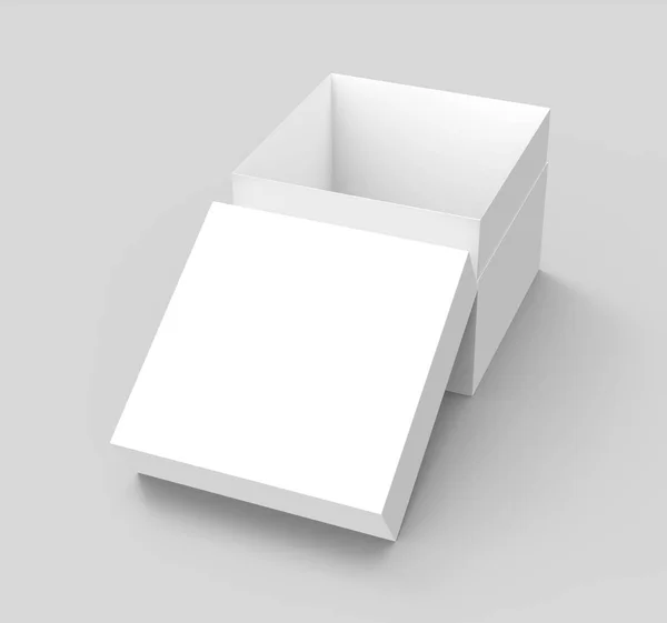 Tilt caja de papel en blanco —  Fotos de Stock