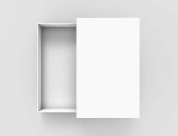 Tilt caja de papel en blanco — Foto de Stock